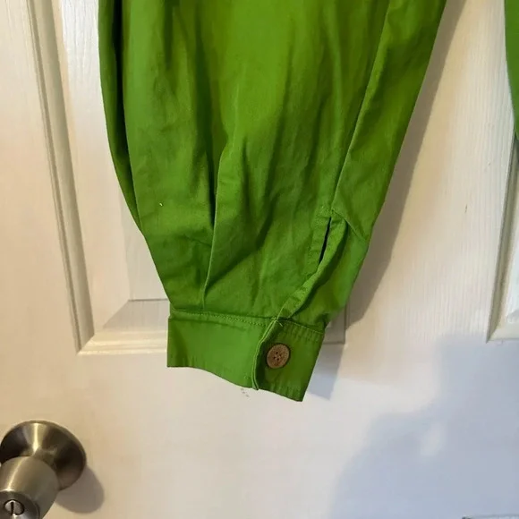 Free People brat green baggy trousers, women’s pants, size 0, - Picture 3 of 6